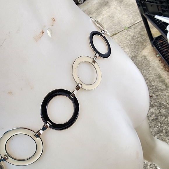 Vintage Modernist Circle BELT M - Picture 8 of 13